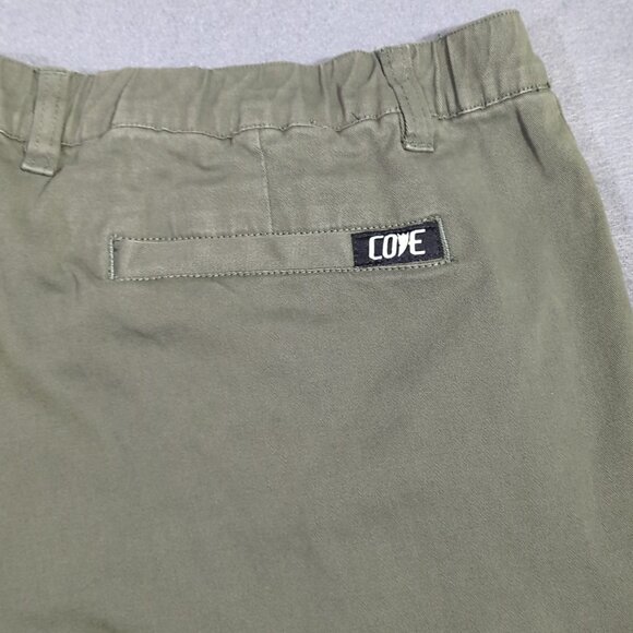 Cove USA Pants Men's 38 Green Chino Pants Stretch Elastic Waist Casual - Picture 4 of 11